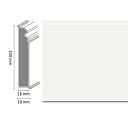 Плинтус Плинтус Dollken Cubu Flex life Hamburg Style 100 1013 white  | FLOORDEALER